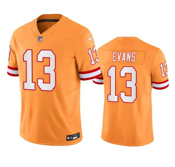 Men's Tampa Bay Buccaneers #13 Mike Evans Orange Throwback Limited Stitched Jersey,We sell and wholesale Men's Tampa Bay Buccaneers #13 Mike Evans Orange Throwback Limited Stitched Jersey on line form chian!